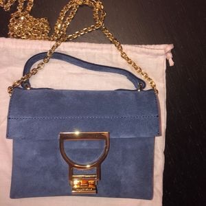 Coccinelle - NWT - Italian Leather Suede Handbag - Cobalt Blue